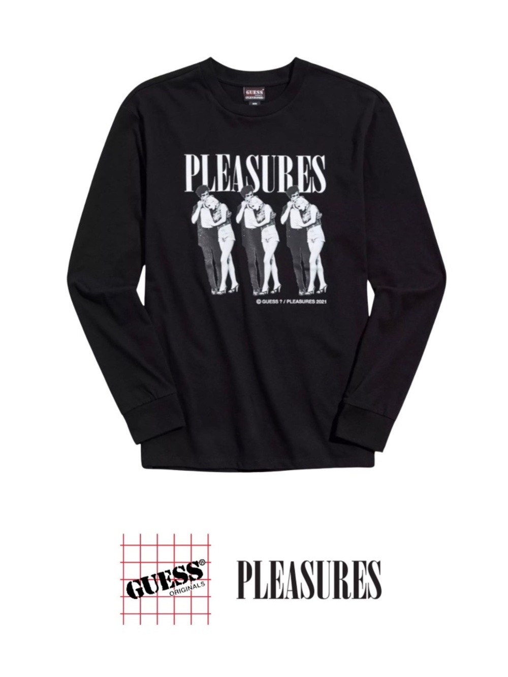 Guess Originals x Pleasures x Drew Barrymore Long Sleeve Tee